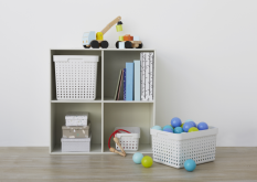 Plastový košík SEOUL 6023 – organizér 18x26x13 cm – zelená