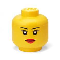 Úložný box kulatý s víkem - LEGO 4033 - organizér na stůl - d102 mm