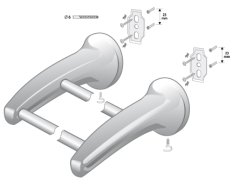 ONTARIO –  Vešiak na uterák tyčovy dvojitý 2x460 mm – chrom – BISK 00216