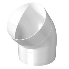 Koleno kulaté 45° pro větrací potrubí d100 mm