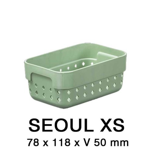 Plastový košík SEOUL 5021 – 12x8x5 cm – osm barev
