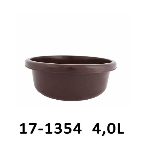 Mísa kulatá KLASIK 4,0 L – průměr 26 cm – hnědá – 17-1354