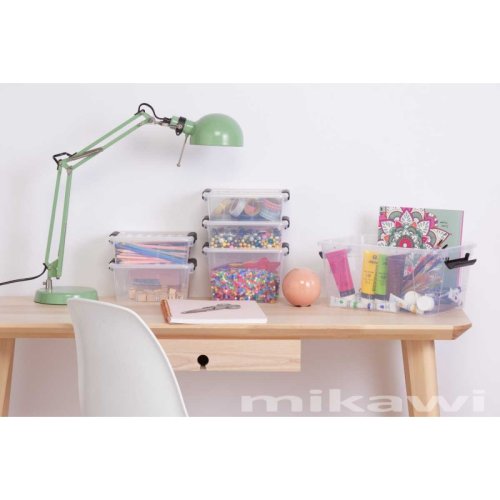 Úložný box HOME BOX 3 L s víkem a klipsy - 15-2234