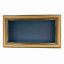 Krbová mřížka s límcem 170 x 300 mm - zlatá - bez žaluzie