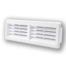Vetracia mriežka pre ploché potrubie 220x55 mm - biela
