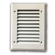 Větrací mřížka kovová 150x200 se síťkou proti hmyzu - bílá