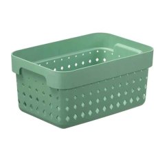 Plastový košík SEOUL 6023 – organizér 18x26x13 cm – zelená