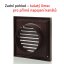 Vetracia mriežka 140x140 golier d100 HNEDÁ so sieťkou + Spojka d104 mm