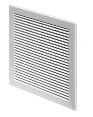 Vetracia mriežka 300x300 mm so sieťkou proti hmyzu - biela