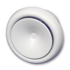 Anemostat talířový ventil přívodní d125 mm, bílý