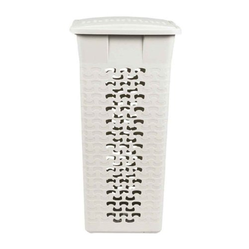 Kôš na bielizeň BASK 55L - biely - 04-1314