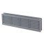 Vetracia mriežka dverná 335x132 mm s golierom a sieťkou, šedá