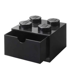 Úložný box s šuplíkem LEGO 4020 - organizér na stůl - černý