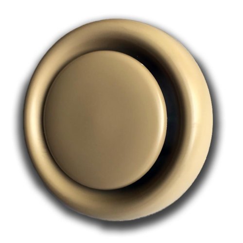 Anemostat talířový ventil odvodní s límcem d150 mm - béžová