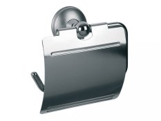 DAKOTA – Držiak na toaletný papier s poklopom – chrom – BISK 71350