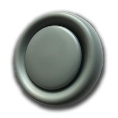 Anemostat talířový ventil odvodní d100 mm - šedá