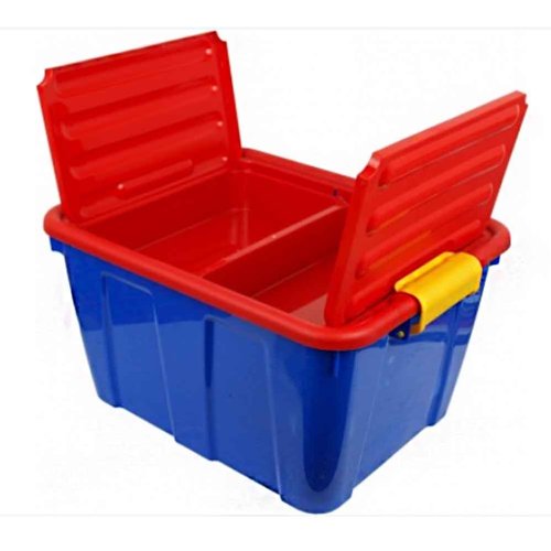 Úložný box HOMEBOX 30 L s deleným vekom s priehradkami