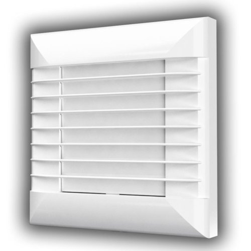 Ventilátor EURO d100 mm s automatickou žalúziou a časovačom