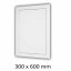 Plastové revízne dvierka 300 x 600 mm s montážnym golierom