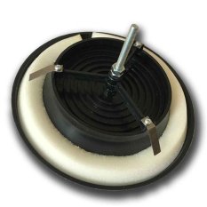 Anemostatový tanierový ventil d100 mm - čierny - s tesnením
