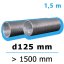 Flexibilní hliníkové potrubí FLEXTUBE d125 délka 1500 mm