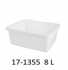 Obdĺžniková misa LAVOR 8 L - 17-1355 - biela