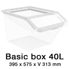 Úložný box Basic Box 40 L se zkoseným čelem