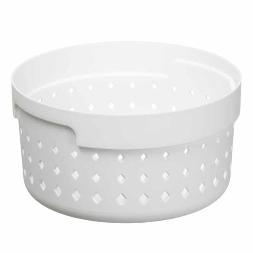 Plastový košík SEOUL kulatý 5122 – organizér 14x14x7 cm – černá