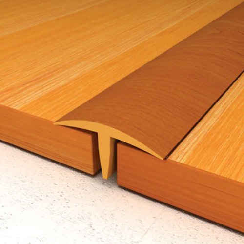 Přechodová lišta plastová – T profil 17x8 – délka 2750 mm – černá