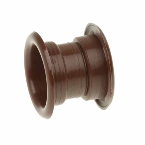 Okrúhly vetrací ventil do dverí a nábytku d50 mm - dvojdielny - hnedá