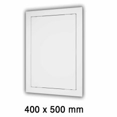 Plastové revízne dvierka 400 x 500 mm s montážnym golierom