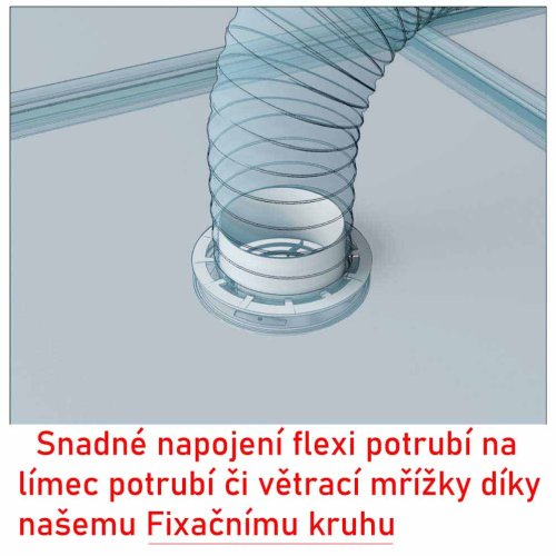 Flexibilní hliníkové potrubí FLEXTUBE ULTRA d125 délka 3000 mm