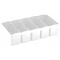 Organizér s pěti přihrádkami 07407 - bílý - 110 x 275 x 65 mm