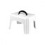 Stolička - Taburet s rukojetí – výška 245 mm – PLAST TEAM 15-2090 - Barva: Bílá
