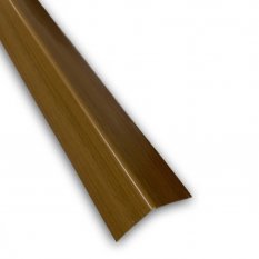 Rohová lišta plastová – L profil – 2750 mm – ořech – různé rozměry