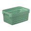 Plastový košík SEOUL 6023 – organizér 18x26x13 cm – šedá
