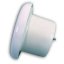 Anemostat tanierový ventil odvodný s golierom d125 mm, biely