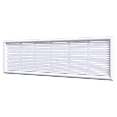 Vetracia mriežka plochá 227 x 67 mm, biela