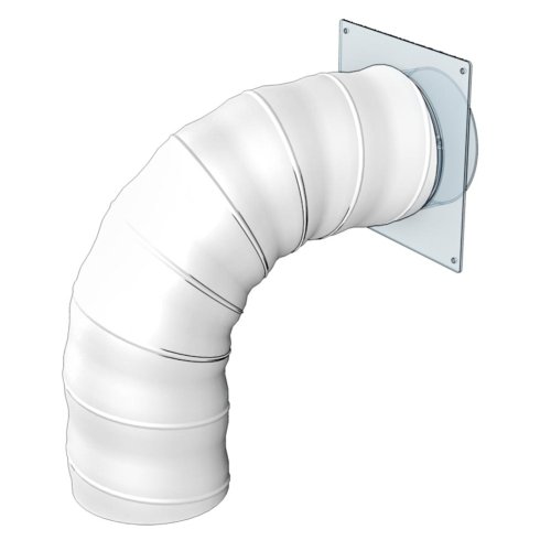 Flexibilné vetracie PVC potrubie d125 dĺžka 1000 mm TUBOFLEX