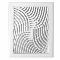 Vetracia mriežka 190x260 mm s ručnou žalúziou a sieťkou proti hmyzu - biela