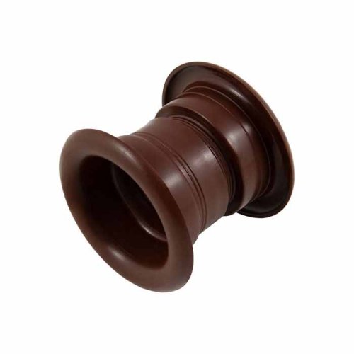 Okrúhly vetrací ventil do dverí a nábytku d50 mm - dvojdielny - hnedá