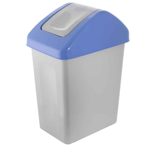 Odpadkový kôš FUN 25 L s otočným vekom - modrá