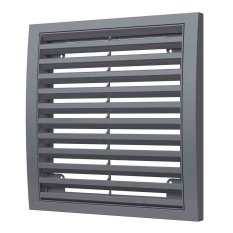Vonkajšia vetracia mriežka štvorcová ASA 200x200 mm - sivá