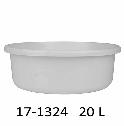 Mísa kulatá KLASIK 20 L – průměr 46 cm – bílá – 17-1324