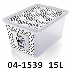 Úložný box DECO 15L dekor tečky