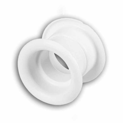 Okrúhly vetrací ventil do dverí a nábytku d50 mm - dvojdielny - biela