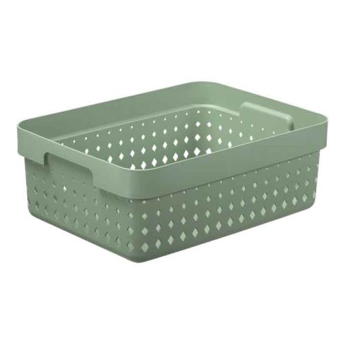 Plastový košík SEOUL 6024 – organizér 27x36x13 cm – zelená