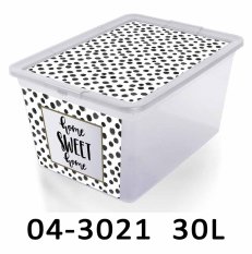 Úložný box DECO 30L dekor bodky