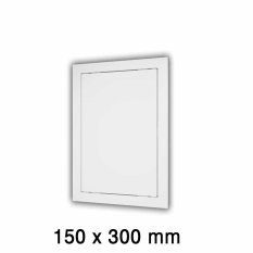 Plastové revízne dvierka 150 x 300 mm s montážnym golierom