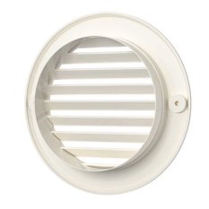 Vetracia mriežka ASA s golierom d150 mm - svetlo béžová - vonkajšia